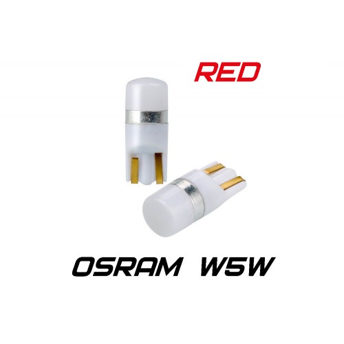 Светодиодная лампа Optima Premium OSRAM Chip, W5W, 2W, 12V, RED
