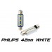 Festoon 42mm Optima Premium PHILIPS, CAN, white, 12V, T10*42mm (SV 7-8), 1 лампа