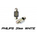 Festoon 31mm Optima Premium, PHILIPS, CAN, white, 12V, T10*31mm (SV 7-8), 1 лампа