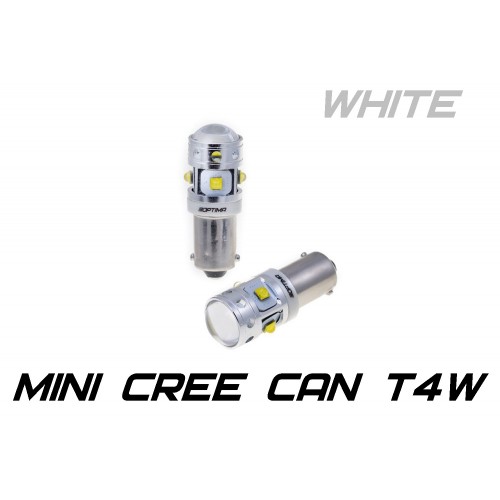 T4W(Ba9S) Optima Premium MINI, CAN, CREE XB-D*6, 5100K, 12V, белая,с обманкой