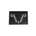 Рамка номерного знака МОТО из нержавеющей стали с перфорацией (марка стали 430) Black